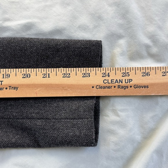Peabody House Vintage Wool Dark Gray One Button Blazer Size 11/12 - Picture 12 of 14